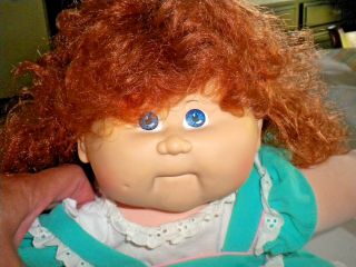VINTAGE TALKING CABBAGE PATCH KIDS DOLL IN BLUE AND WHITE 1987 3