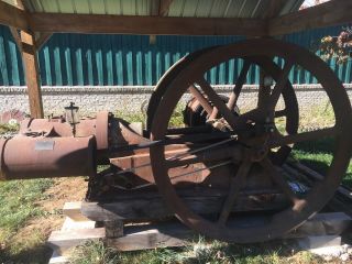 Reid Scrip Antique Vintage Farm Oil Field 20hp Reid Hit & Miss Stationary Engine