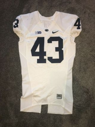 Penn State Nittany Lions Game Worn Mike Hull 43 Jersey Nike
