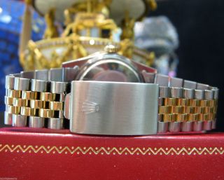 MENS ROLEX DATEJUST 18k Yellow Gold & Stainless Steel Diamond Watch 2