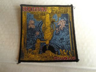 Patch Sepultura " Chaos A.  D " Vintage Rare