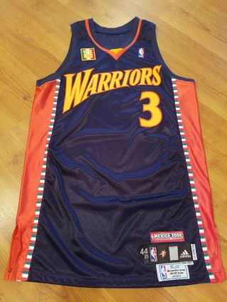 2006 - 07 Golden State Warriors Anthony Roberson Game Worn Jersey Mexico Nba
