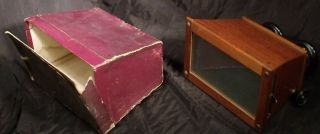 VINTAGE STEREO VIEWER STEREOSCOPE boxed.  for 6 x 13cm transparencies 2