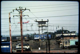 Osld Railroad Slide Rf&p 4 (, Jet) By Hump Tower Potomac Yard 4/8/82