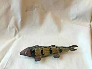 Vintage Early Minnesota Folk Art Perch Fish Decoy