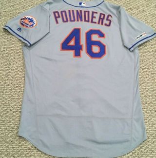 Pounders Size 52 46 2019 York Mets Game Jersey Road Gray Mlb Hologram