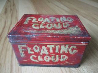 Rare Antique Floating Cloud Tobacco Tin Box Jc Flint Jr Milwaukee