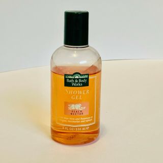 Scent Vintage Bath Body Peach Nectar Shower Gel 8 Oz 80 Full Htf