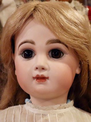 Antique 19 " French Brown Eyed Bebe Emile Jumeau W/orig Straightwristed Body