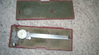 Vintage Starrett Dial Caliper 120x Hardened Stainless