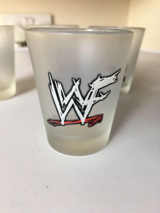 Rare Vintage WWF Wrestling Stone Cold Steve Austin 3:16 Shot Glasses x 4 WWE 3