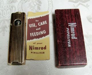 Vintage Nimrod Pipe Lighter By Roger 