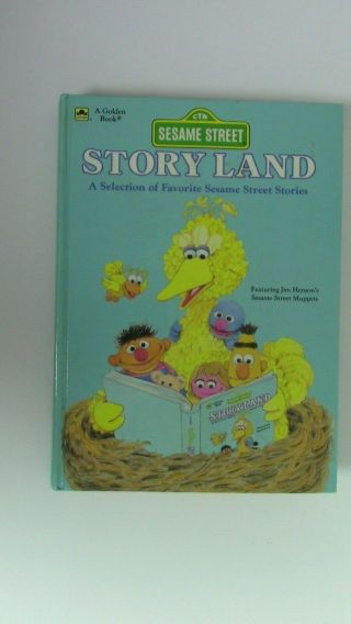 Sesame Street Story Land Vintage Book Of Favorite Sesame Street Stories 1986 Hc