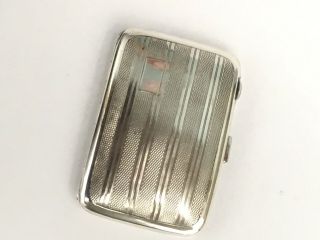 Vintage Solid Silver Cigarette Case,  Hallmarked 1930