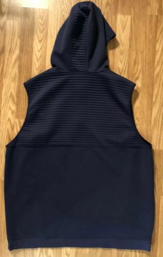 Notre Dame Football Team Issued Under Armour Hooded Vest XL 3