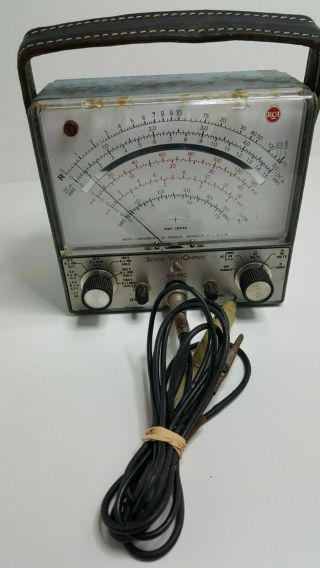 Vintage Rca Senior Voltohmyst Voltmeter W/ Probe Model Wv - 98c