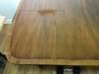 Kittinger Mahogany Ball and Claw Double Pedestal Dining Table Williamsburg Style 2
