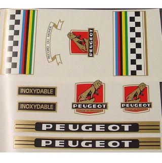 Peugeot Complete Set Of Decals Vintage Choices