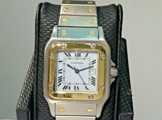 Cartier 2961 Santos Galbee Large 18k Y/gold & S/steel 30mm Automatic
