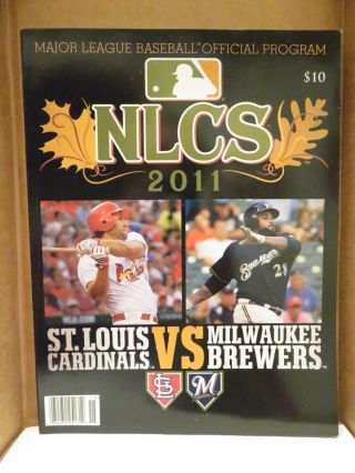 2011 National League Championship Series Program (cardinals Vs.  Brewers)
