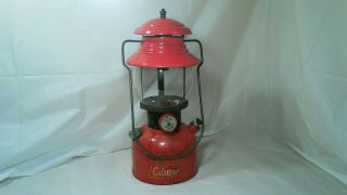Vintage 4 - 53 Red Coleman Model 200 A Lantern Sunshine Of The Night Good Pressure