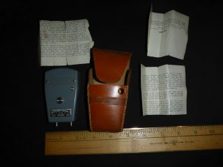 Vintage Elcometer Thickness Gauge W/leather Case East Lancs.  Chemical - England