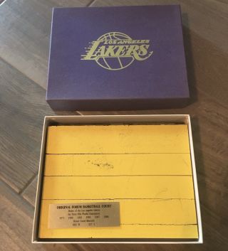 La Lakers Game Floor Court Piece 8x10 W/ Box