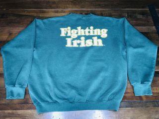 Vintage Notre Dame Fighting Irish Sweatshirt Extra Large 90s 80s 3