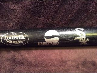 Louisville Slugger Black Baseball Bat White Sox & Pepsi Promo 30 Inches Sga