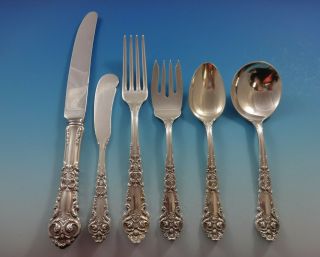 French Renaissance By Reed & Barton Sterling Silver Flatware Set 6 Service 38 Pc