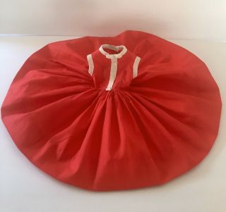Vintage Madame Alexander Elise Doll Polished Cotton Red Dress