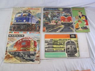 Vintage 1960,  1961,  1962,  1963 Marklin & Piko Model Trains Catalogs And Brochure