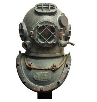 Divers Helmet Us Navy Mark V Deep Sea Diver Scuba Sea 12 Bolt Diving Helmet