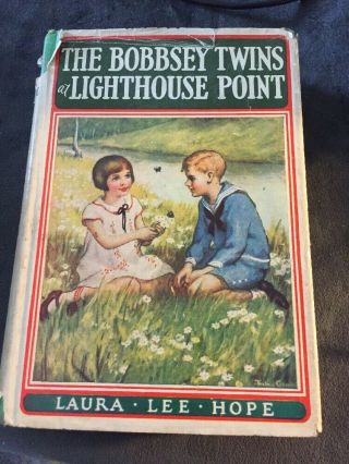 Vintage The Bobbsey Twins Book " At Lighthouse Point " By Laura Lee Hope 1939