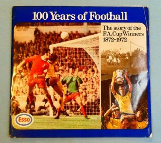 1872 - 1972 F.  A.  Cup Soccer Football Esso Petrol Coins Set Album