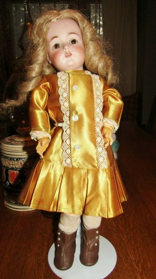 Antique 17 " German Bisque Kestner 167 Doll W/ Perfect Bisque W/original Body