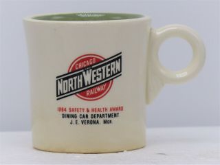 Ceramic Coffee Mug - Chicago Northwestern Railroad - Dining Car Dept.  Award