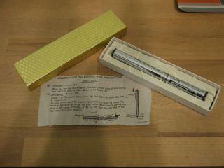Rare Vintage Boxed Pocket Microscope Telescope Combination Pen - Scope,  Papers