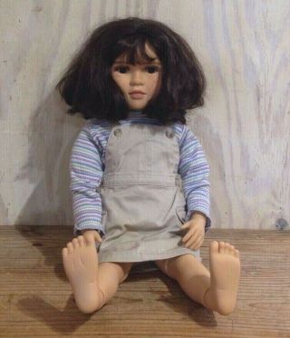 Vintage 1999 My Twinn 23 " Brunette Brown Eyed Poseable Doll