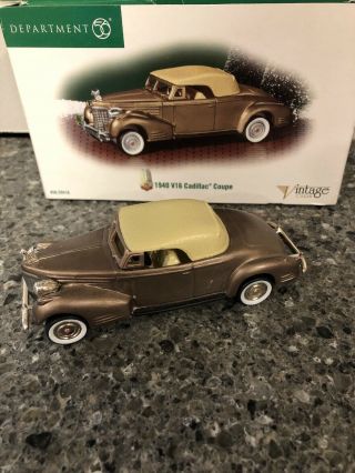 Dept 56 Christmas In The City Accessory Vintage Cars 1940 Cadillac Coupe