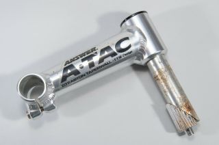 Vintage Answer ATAC taperwall alloy quill MTB stem,  140mm/0 deg/22.  2mm/25.  4mm 2