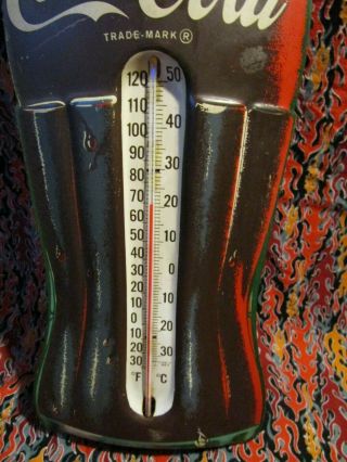 Vintage Large 29 inch Coca Cola Advertising Thermometer Sign 2