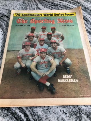 October 23,  1976 Issue Of The Sporting News - Big Red Machine - Cincinnati Reds