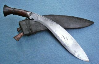 Old Antique Nepalese Tribal Gurkha Kukri Knife Machete Sword Asian Nepal Burma