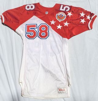 Rare Derrick Thomas 58 Pro Bowl 1996 Game Worn Jersey Kansas City Chiefs Db