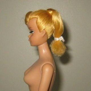 1960 ' s Swirl Ponytail Barbie Doll Blonde Hair LB84 Very Pretty 3