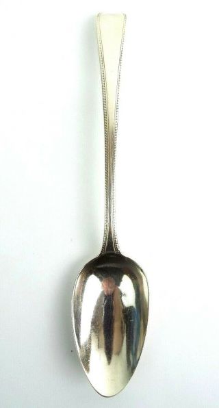 Spoon Georgian Solid Sterling Silver Old English Bead Pattern Will Sumner 1802