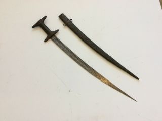Old Antique North African Moroccan Sbouli Sword Very Fine Blade No Dagger