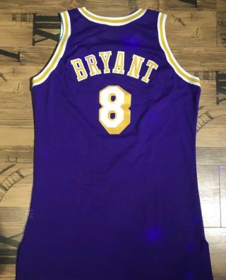 Kobe Bryant Game Worn 96 - 97 Lakers Road Rookie Jersey 2