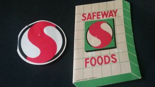 2 Vintage Safeway Grocery Store Advertising Ad Sewing Needle Kits Kit Promo